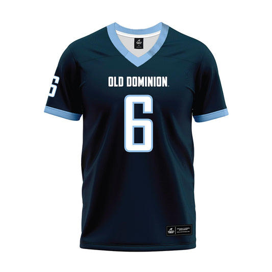 Old Dominion - NCAA Football : Treyvion Hall - Navy Premium Football Jersey-0