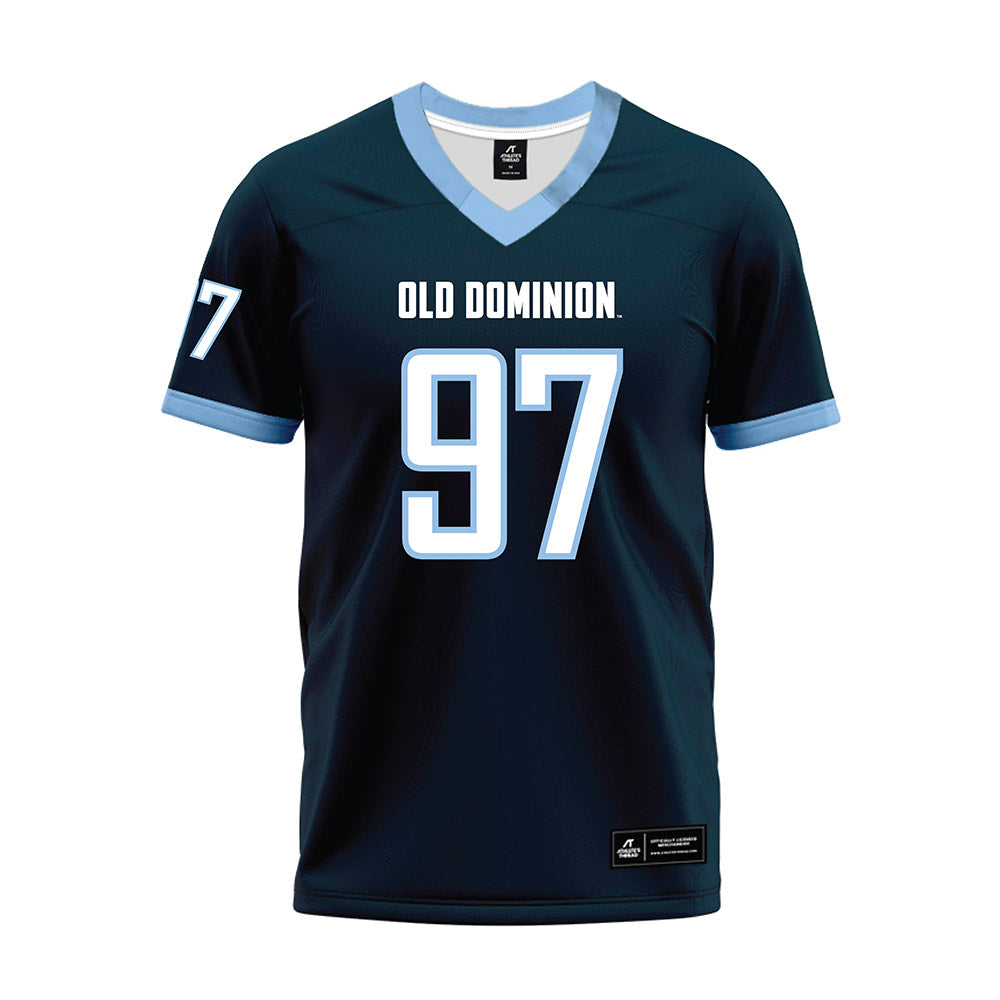Old Dominion - NCAA Football : Mikhail Iakovlev - Navy Premium Football Jersey-0