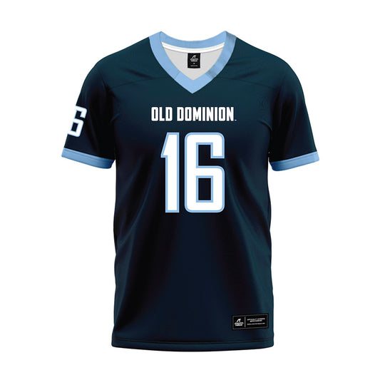 Old Dominion - NCAA Football : Trey Caver - Navy Premium Football Jersey-0