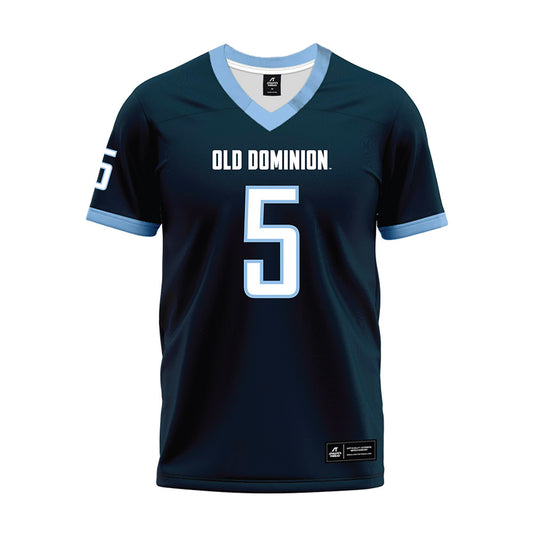 Old Dominion - NCAA Football : brandon crutchfield - Navy Premium Football Jersey-0