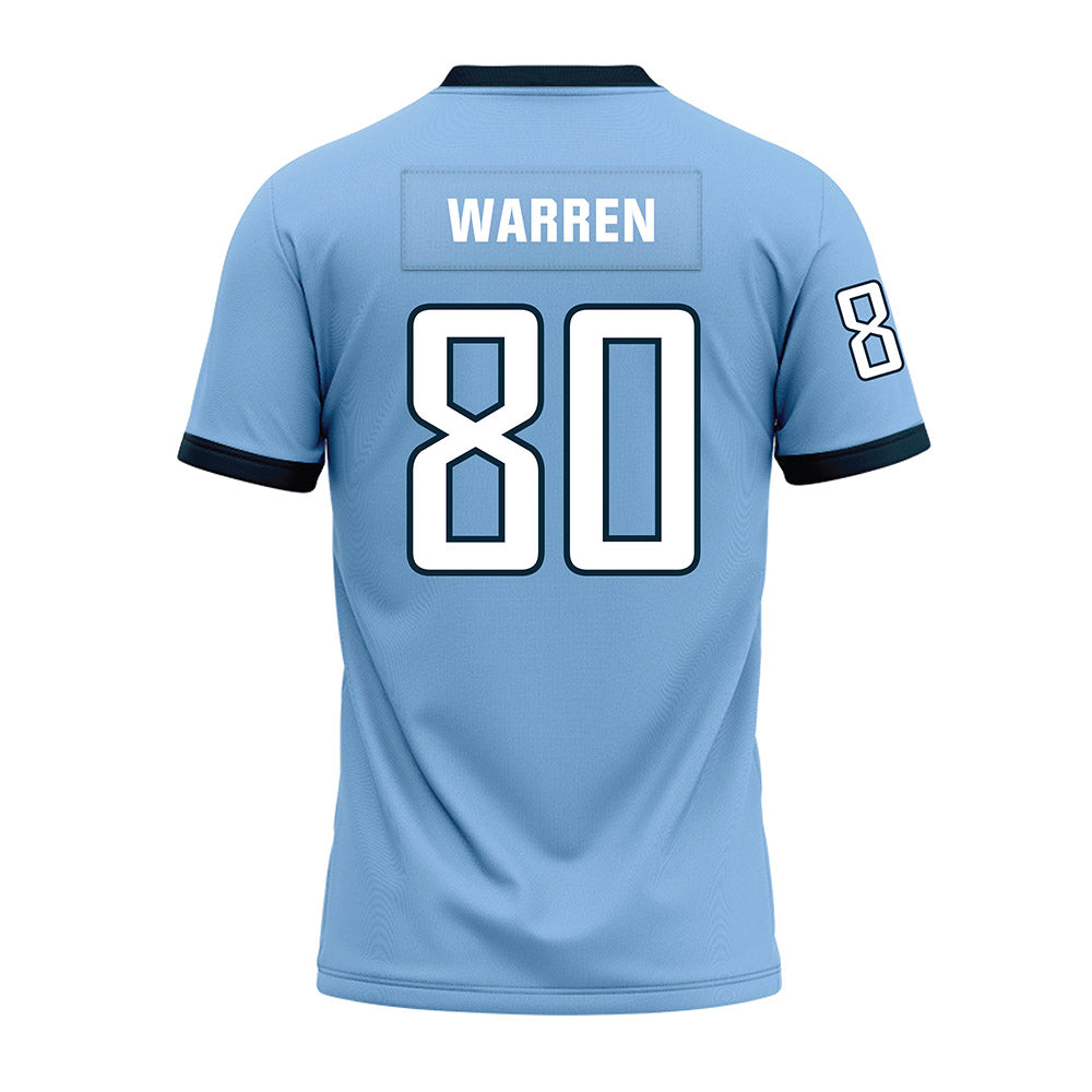 Old Dominion - NCAA Football : Christopher Warren - Light Blue Premium Football Jersey-1