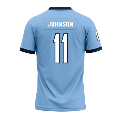Old Dominion - NCAA Football : TJ Johnson - Light Blue Premium Football Jersey-1
