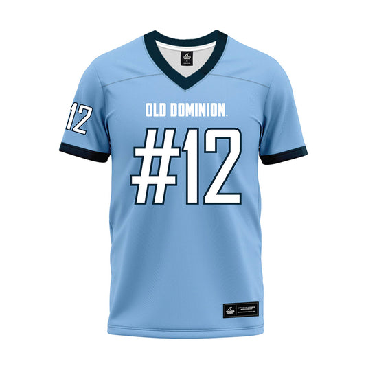 Old Dominion - NCAA Football : Asher Horn - Light Blue Premium Football Jersey-0