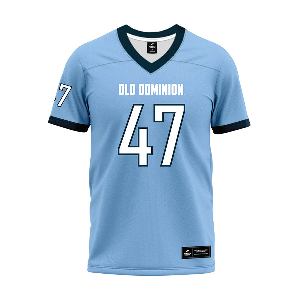 Old Dominion - NCAA Football : Ashten Dunman - Light Blue Premium Football Jersey-0