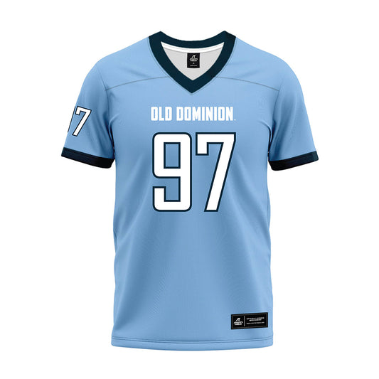 Old Dominion - NCAA Football : LeDarrion Menter - Light Blue Premium Football Jersey-0