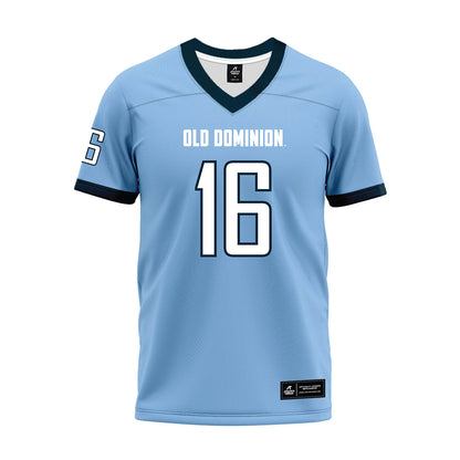 Old Dominion - NCAA Football : Trey Caver - Light Blue Premium Football Jersey-0