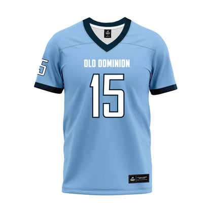 Old Dominion - NCAA Football : Je'Hahj Sherrill - Light Blue Premium Football Jersey-0