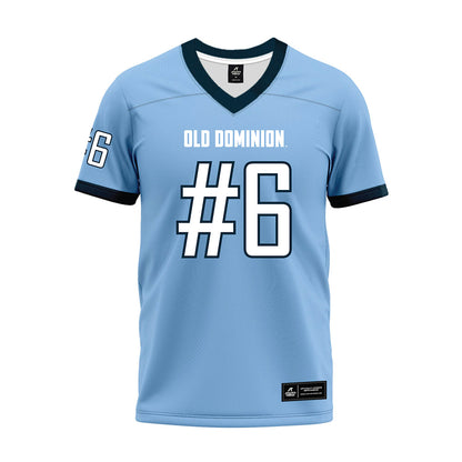 Old Dominion - NCAA Football : Montrell Chapman - Light Blue Premium Football Jersey-0