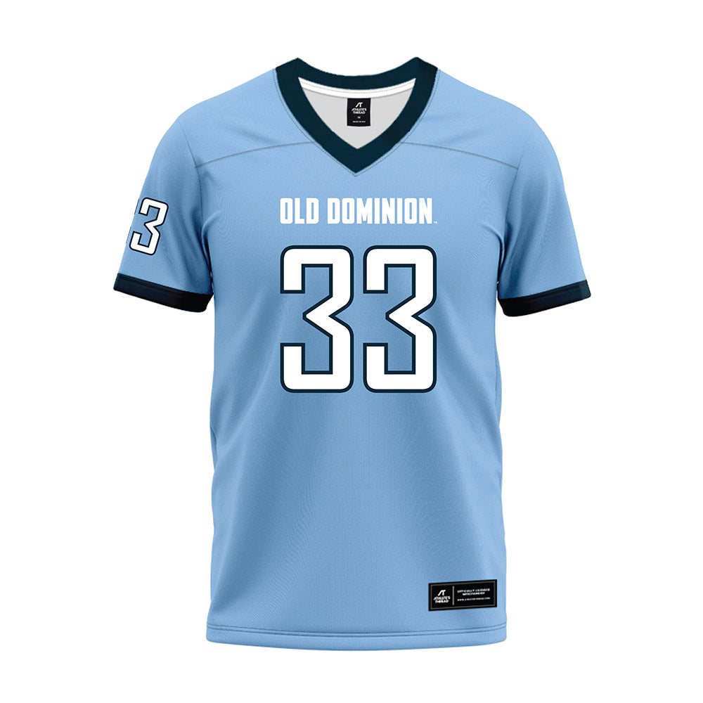 Old Dominion - NCAA Football : Shaq Leaks - Light Blue Premium Football Jersey-0