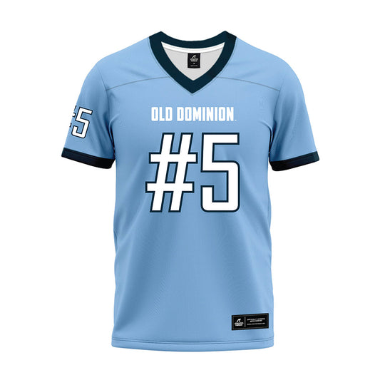 Old Dominion - NCAA Football : brandon crutchfield - Light Blue Premium Football Jersey-0