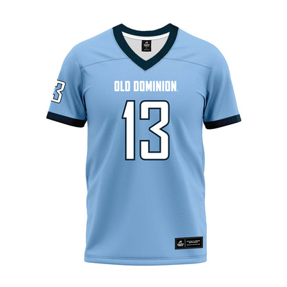 Old Dominion - NCAA Football : Sidney Mbanasor - Light Blue Premium Football Jersey-0
