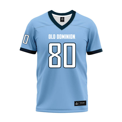 Old Dominion - NCAA Football : Christopher Warren - Light Blue Premium Football Jersey-0