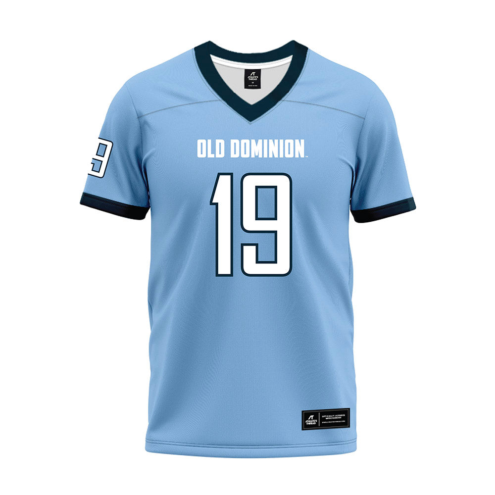 Old Dominion - NCAA Football : Lucas Struck - Light Blue Premium Football Jersey-0