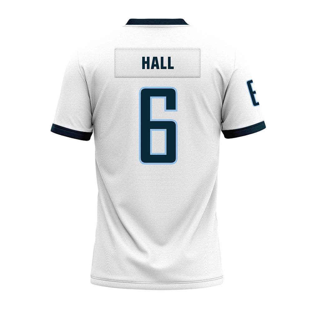 Old Dominion - NCAA Football : Treyvion Hall - White Premium Football Jersey-1