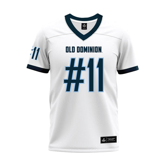 Old Dominion - NCAA Football : Kollin Collier - White Premium Football Jersey-0