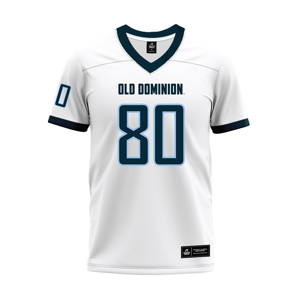 Old Dominion - NCAA Football : Christopher Warren - White Premium Football Jersey-0