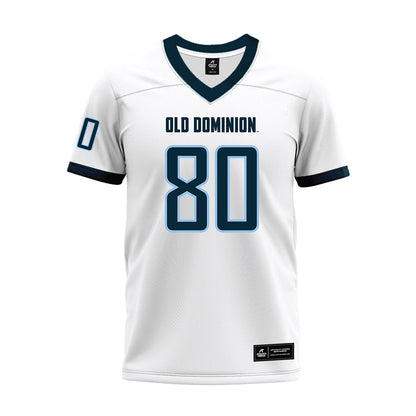 Old Dominion - NCAA Football : Christopher Warren - White Premium Football Jersey-0