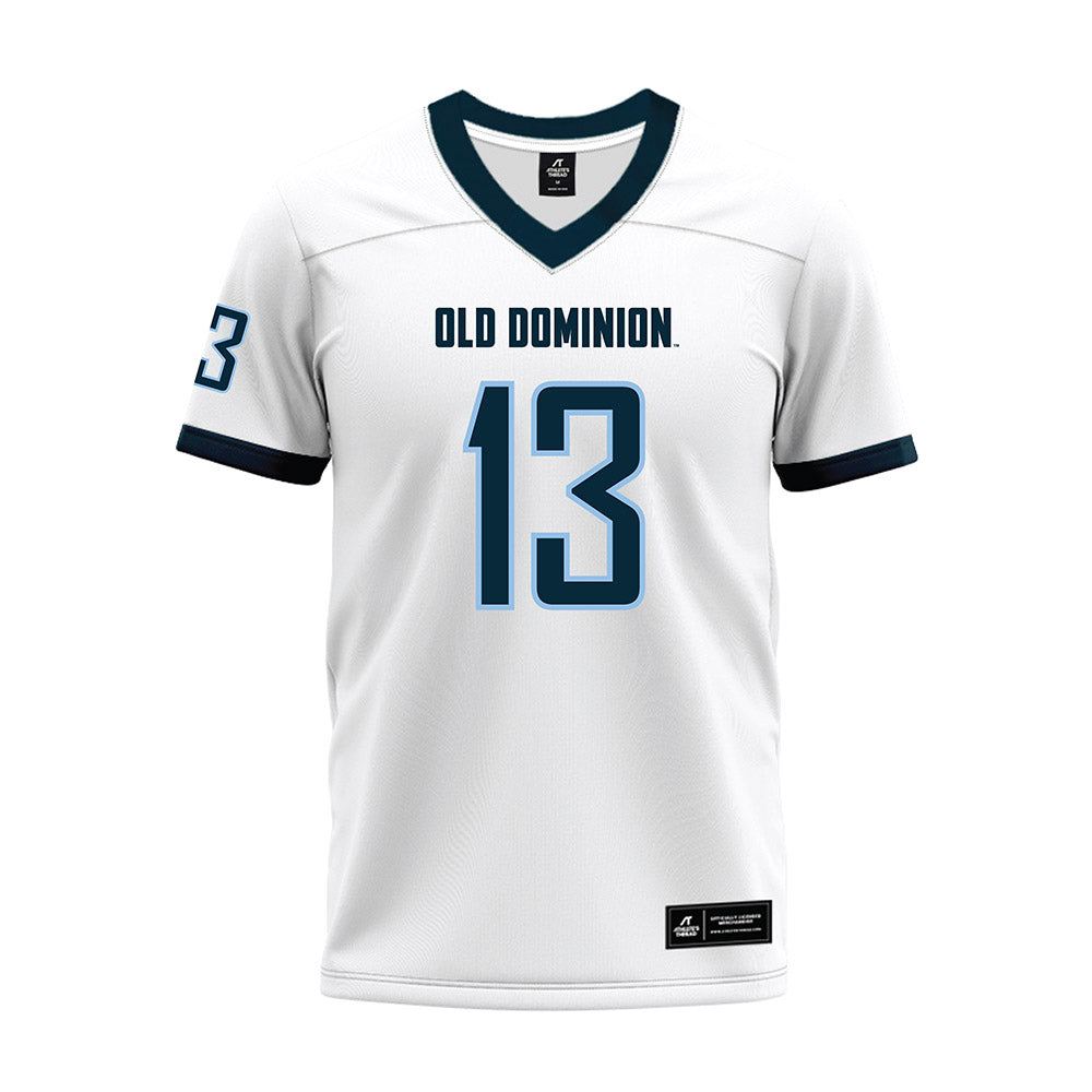 Old Dominion - NCAA Football : Sidney Mbanasor - White Premium Football Jersey-0