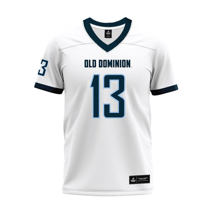Old Dominion - NCAA Football : Sidney Mbanasor - White Premium Football Jersey-0