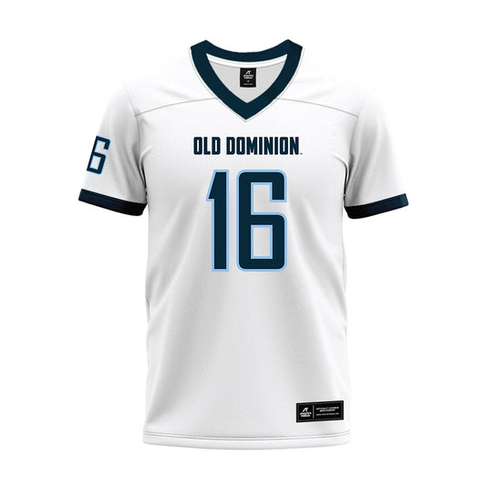 Old Dominion - NCAA Football : James Caver III - White Premium Football Jersey-0