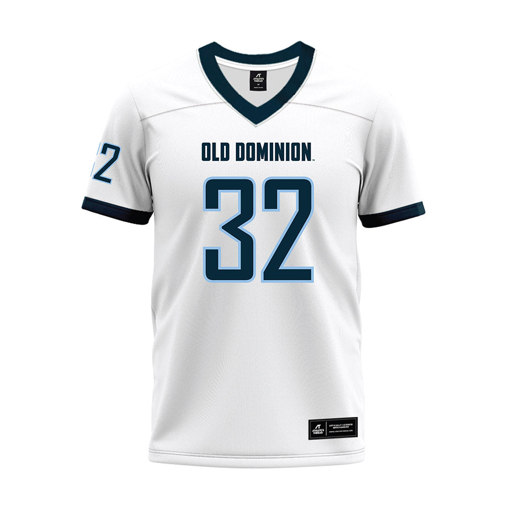 Old Dominion - NCAA Football : Jamez Drummer - White Premium Football Jersey-0