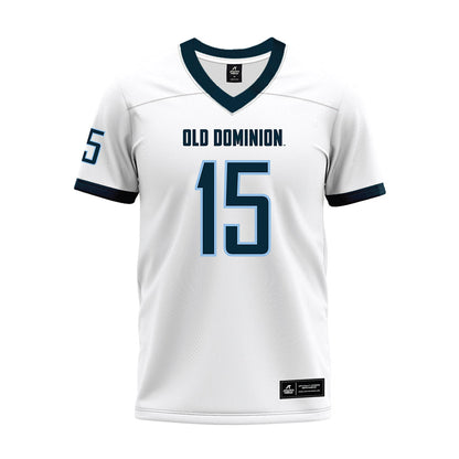 Old Dominion - NCAA Football : Je'Hahj Sherrill - White Premium Football Jersey-0