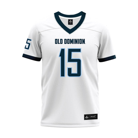 Old Dominion - NCAA Football : Je'Hahj Sherrill - White Premium Football Jersey-0