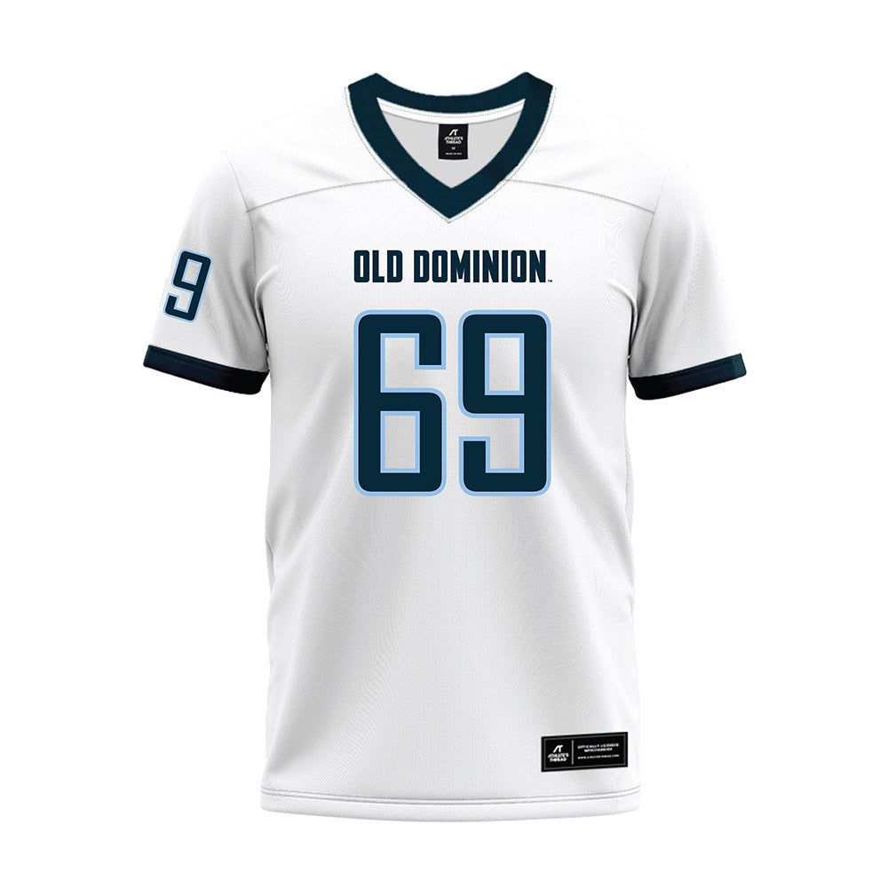 Old Dominion - NCAA Football : Logan Cox - White Premium Football Jersey-0