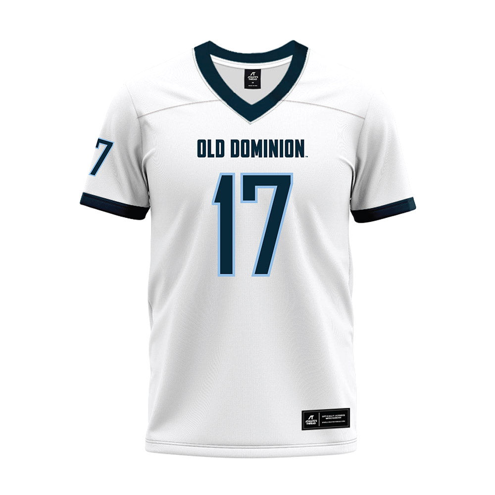 Old Dominion - NCAA Football : Sidney Mbanasor - White Premium Football Jersey-0