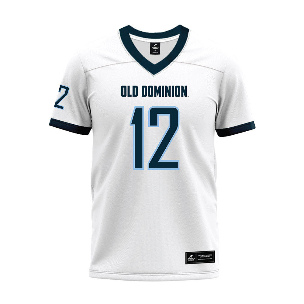Old Dominion - NCAA Football : Asher Horn - White Premium Football Jersey-0