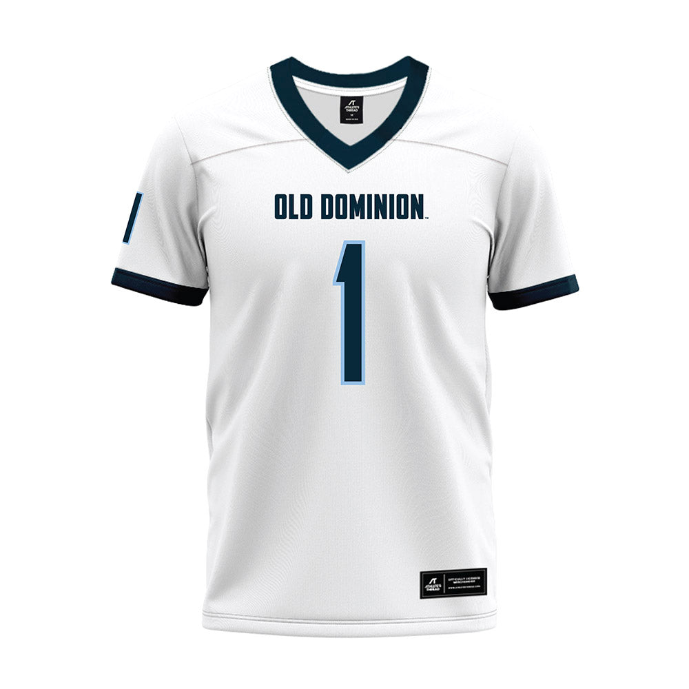 Old Dominion - NCAA Football : JJ Harrell - White Premium Football Jersey-0