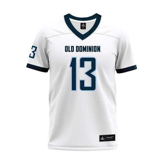 Old Dominion - NCAA Football : Lonnie Johnson - White Premium Football Jersey-0