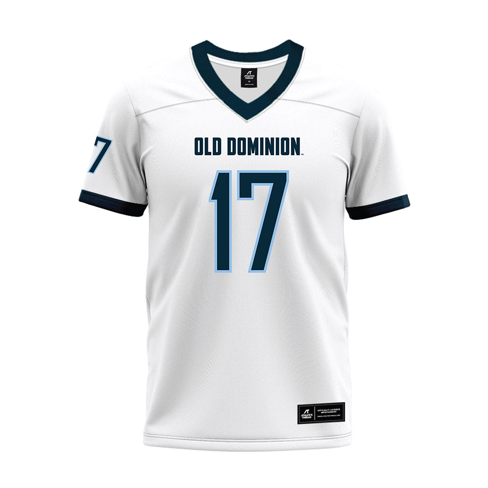 Old Dominion - NCAA Football : Crystal McLilley - White Premium Football Jersey-0