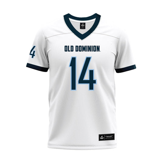 Old Dominion - NCAA Football : Zialis Blackmon - White Premium Football Jersey-0