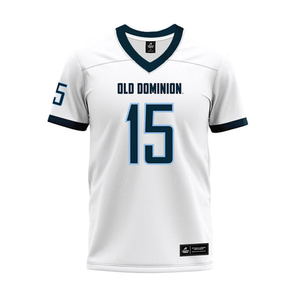 Old Dominion - NCAA Football : Jehahj Sherrill - White Premium Football Jersey-0