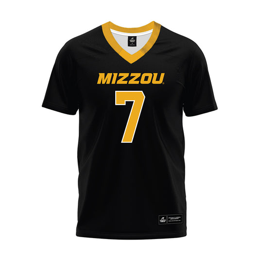 Missouri - NCAA Football : Gavin Sidwar - Black Premium Football Jersey-0
