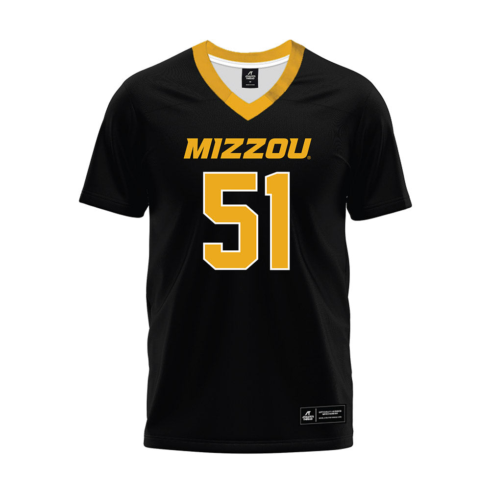 Missouri - NCAA Football : Luke Work - Black Premium Football Jersey-0