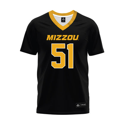 Missouri - NCAA Football : Luke Work - Black Premium Football Jersey-0