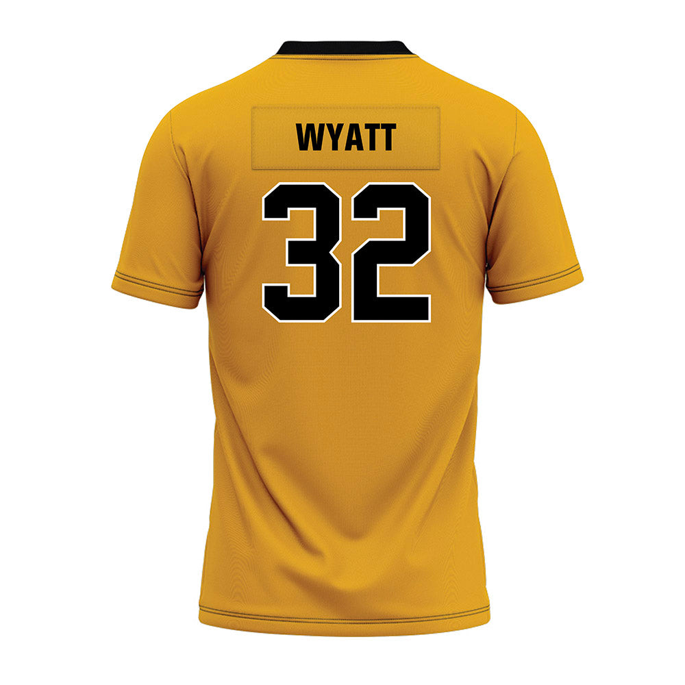 Missouri - NCAA Football : Gavin Wyatt - Gold Premium Football Jersey-1