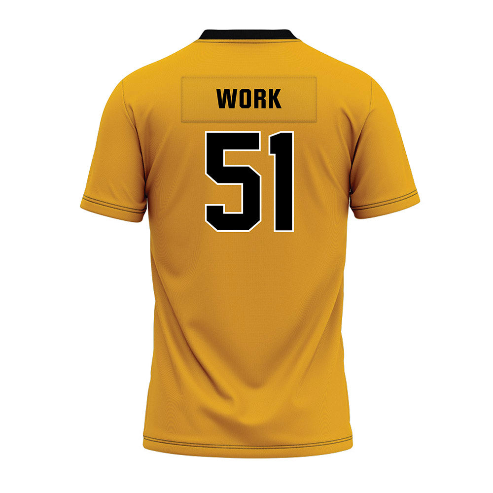 Missouri - NCAA Football : Luke Work - Gold Premium Football Jersey-1