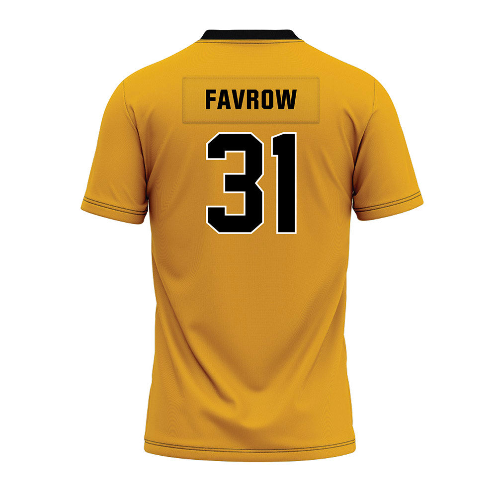 Missouri - NCAA Football : Anthony Favrow - Gold Premium Football Jersey-1