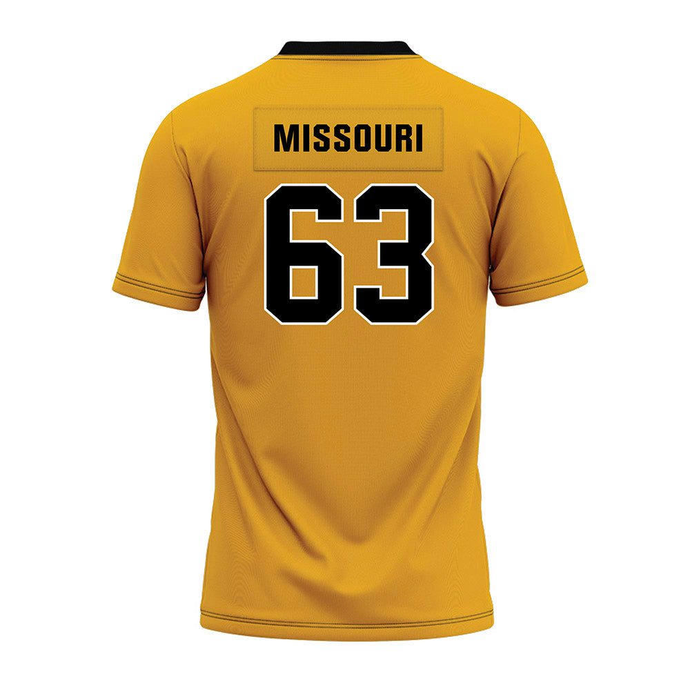 Missouri - NCAA Football : Chace Missouri - Gold Premium Football Jersey-1