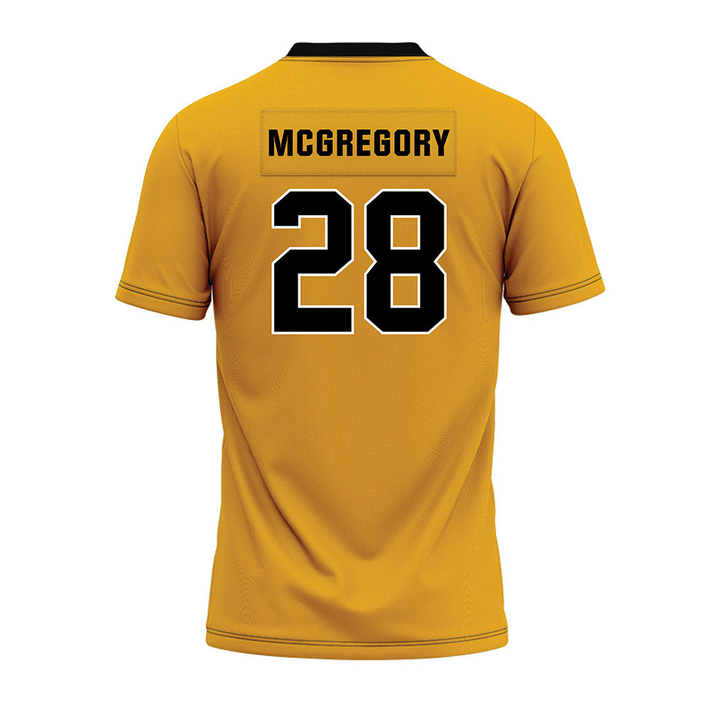 Missouri - NCAA Football : Jayden Mcgregory - Gold Premium Football Jersey-1