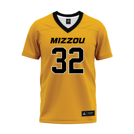 Missouri - NCAA Football : Gavin Wyatt - Gold Premium Football Jersey-0
