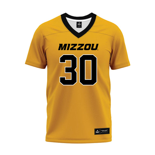 Missouri - NCAA Football : Carter Stewart - Gold Premium Football Jersey-0