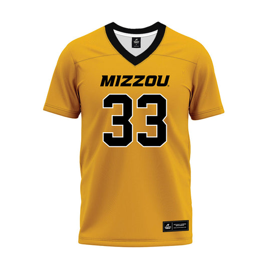 Missouri - NCAA Football : JJ Bush - Gold Premium Football Jersey-0