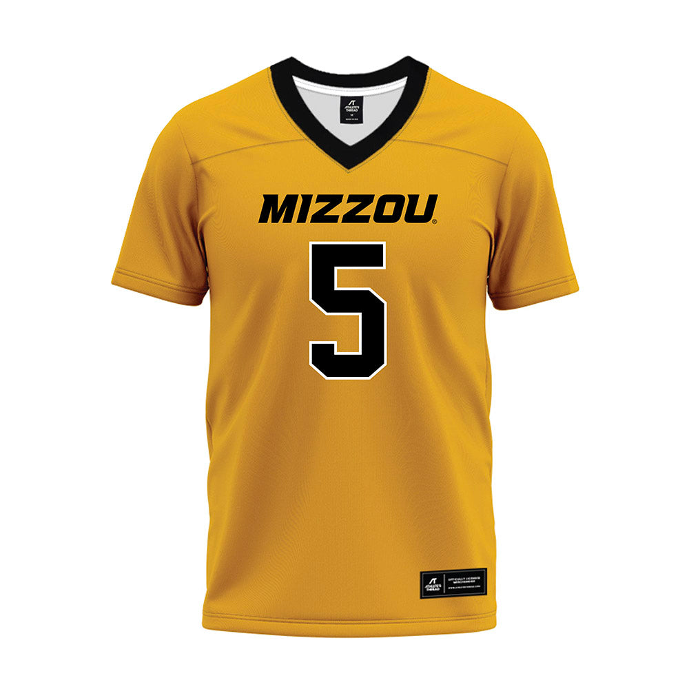Missouri - NCAA Football : Matt Zollers - Gold Premium Football Jersey-0