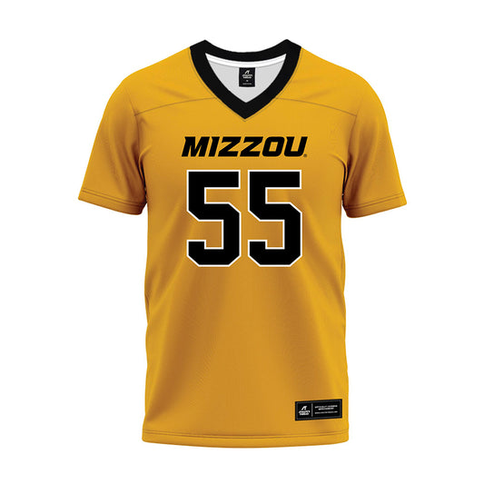 Missouri - NCAA Football : Cavan Tuley - Gold Premium Football Jersey-0