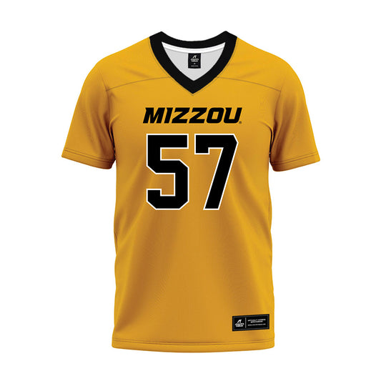Missouri - NCAA Football : Mark Hensley - Gold Premium Football Jersey-0