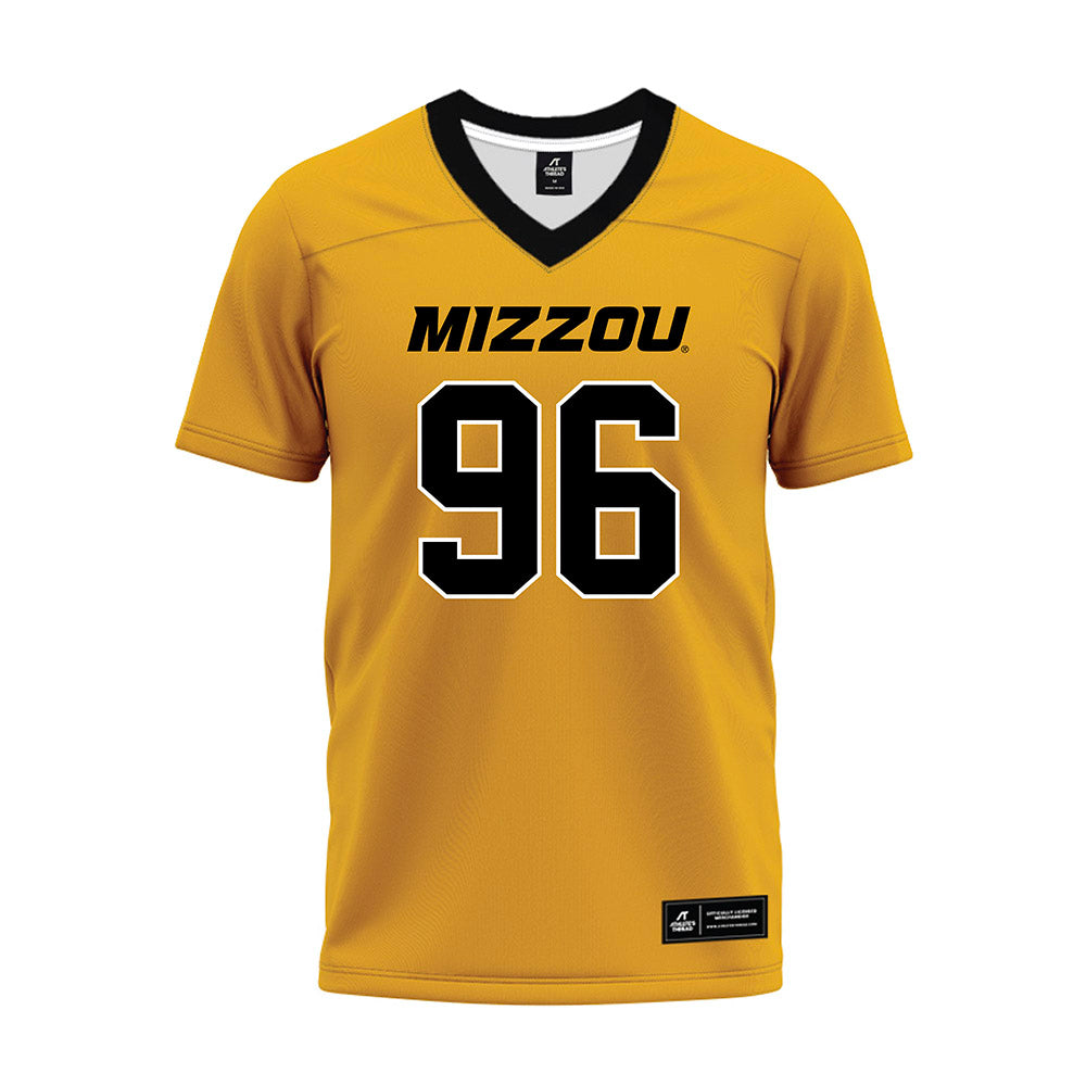 Missouri - NCAA Football : Aidan Dubbert - Gold Premium Football Jersey-0